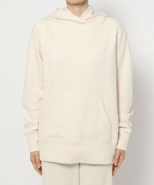 BABYLONE（バビロン）の「BABYLONE / シルケット裏毛パーカー（パーカー・レディース・グレー/アイボリー・フリー）」の14枚目の写真