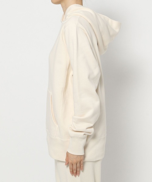 BABYLONE（バビロン）の「BABYLONE / シルケット裏毛パーカー（パーカー・レディース・グレー/アイボリー・フリー）」の15枚目の写真