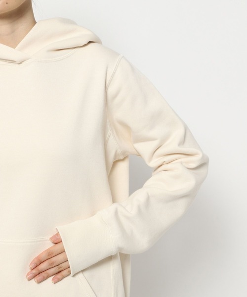 BABYLONE（バビロン）の「BABYLONE / シルケット裏毛パーカー（パーカー・レディース・グレー/アイボリー・フリー）」の18枚目の写真