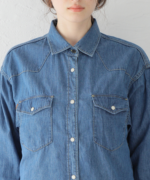Spick & Span（スピックアンドスパン）の「【5 1/2】 WESTERN SHIRTS ウエスタンシャツ（シャツ/ブラウス・レディース・サックスブルー/ブルー系その他・FREE）」の5枚目の写真