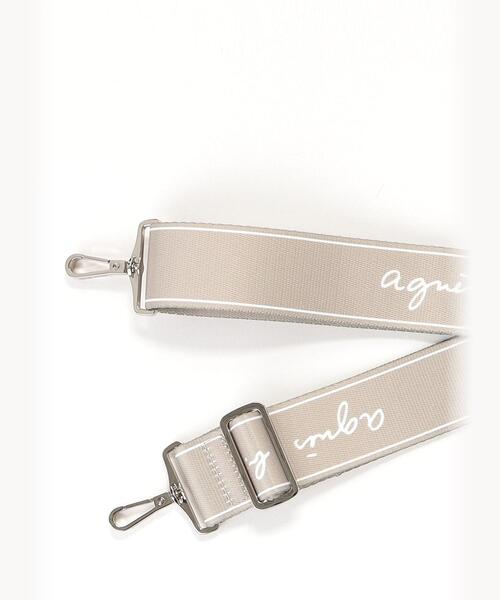 agnes b.（アニエスベー）の「ロゴバッグベルト NA09－01（エコバッグ/サブバッグ・レディース・ベージュ・FREE）」の3枚目の写真