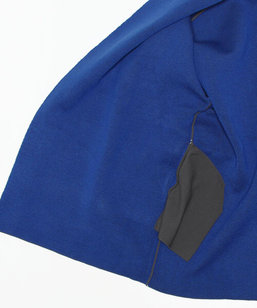 Q（キュー）の「Wフェイスリバーニットガウン（その他アウター・レディース・チャコールグレー/アイボリー・MEDIUM）」の6枚目の写真