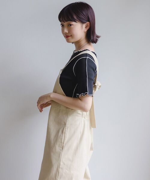 RETRO GIRL（レトロガール）の「バックリボンサロペット（その他パンツ・レディース・ナチュラル/ブラック/ブラウン・FREE）」の13枚目の写真