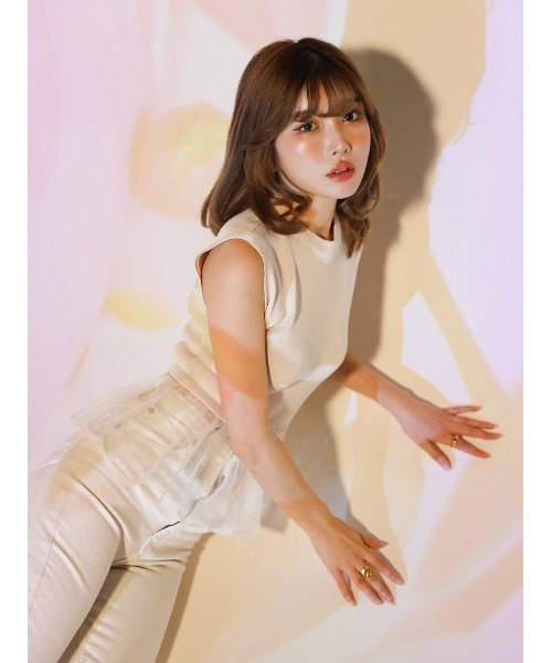 Darich（ダーリッチ）の「シアーコンビノースリニットトップス（ニット