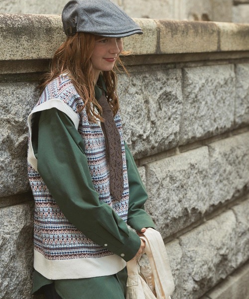 MONO-MART LADY'S（モノマートレディース）の「レトロ柄アソートネクタイ（ネクタイ・レディース・ネイビー/ブラウン/ブラウン系/ブラウン系2/アイボリー系3/グリーン系/ワイン系/グリーン系2/グリーン系1/ブラック系・FREE）」の21枚目の写真