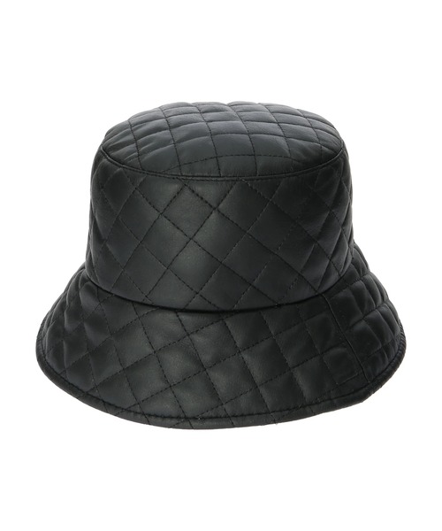 DURAS（デュラス）の「キルティングバケットハット（ハット・レディース・ブラック/アイボリー・FREE）」の5枚目の写真
