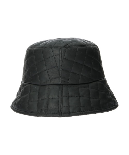 DURAS（デュラス）の「キルティングバケットハット（ハット・レディース・ブラック/アイボリー・FREE）」の6枚目の写真
