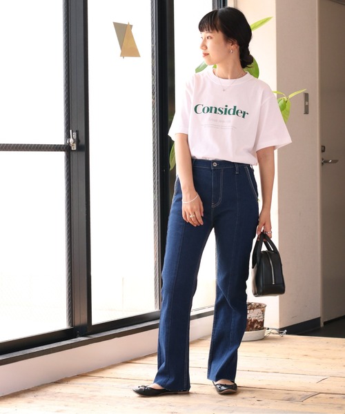 cepo(セポ)の「クラシカルロゴTee(Tシャツ/カットソー・レディース・グリーン/パープル/ブラック・M)」の4枚目の写真