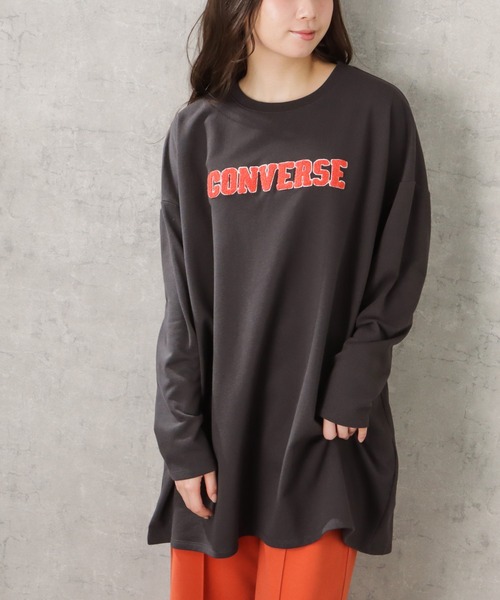 【CONVERSE/コンバース】CONVERSE×OSAMUGOODS 天竺 CAT サガラ刺繍Ｔシャツ