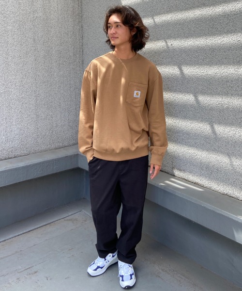 Carhartt WIP（カーハートダブリューアイピー）の「Carhartt WIP/カーハートダブリューアイピー POCKET SWEATSHIRT クルースウェット I030903（スウェット・メンズ・カーキ/ブラック/ベージュ・XL/XXL/L/M）」の21枚目の写真