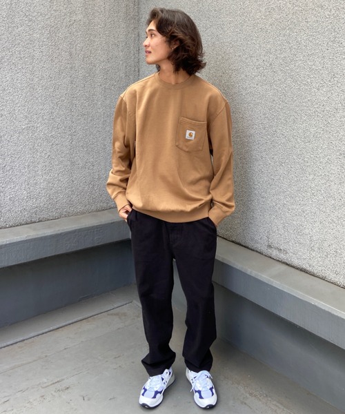 Carhartt WIP（カーハートダブリューアイピー）の「Carhartt WIP/カーハートダブリューアイピー POCKET SWEATSHIRT クルースウェット I030903（スウェット・メンズ・カーキ/ブラック/ベージュ・XL/XXL/L/M）」の20枚目の写真