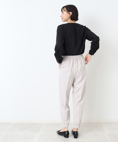 DRESKIP（ドレスキップ）の「◆【洗える】パール調ボタンブラウス（シャツ/ブラウス・レディース・ブラック/オフホワイト/イエロー/ライトグリーン・02/03/04）」の18枚目の写真