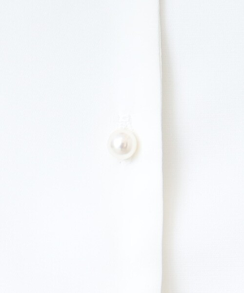 DRESKIP（ドレスキップ）の「◆【洗える】パール調ボタンブラウス（シャツ/ブラウス・レディース・ブラック/オフホワイト/イエロー/ライトグリーン・02/03/04）」の19枚目の写真