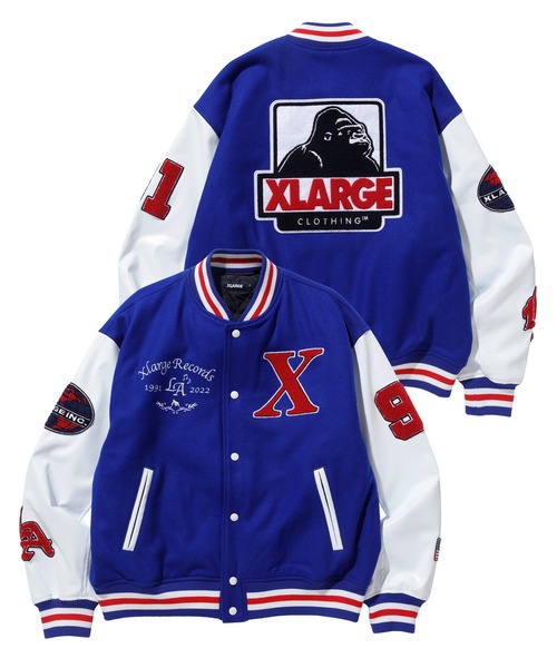 XLARGE(エクストララージ)の「OG LOGO VARSITY JACKET(ブルゾン・メンズ・レッド/グリーン/ブラック/ブルー・M/S/XL/L)」の4枚目の写真