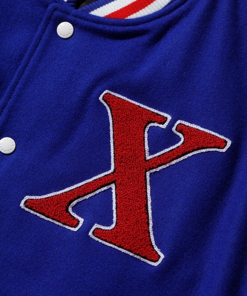 XLARGE(エクストララージ)の「OG LOGO VARSITY JACKET(ブルゾン・メンズ・レッド/グリーン/ブラック/ブルー・M/S/XL/L)」の7枚目の写真