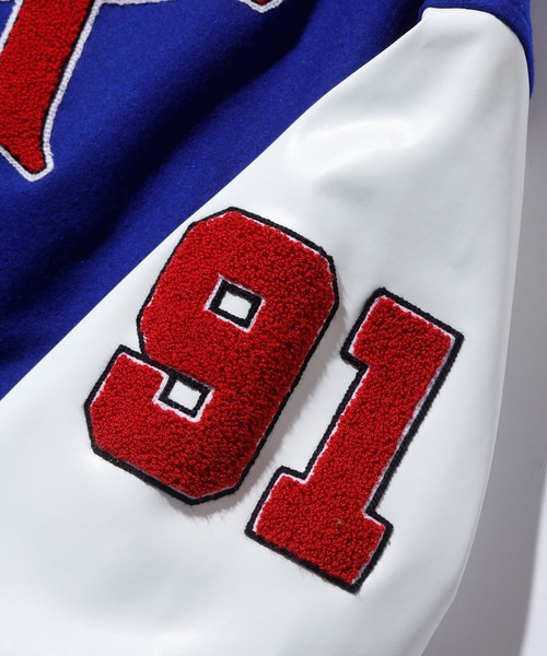 XLARGE(エクストララージ)の「OG LOGO VARSITY JACKET(ブルゾン・メンズ・レッド/グリーン/ブラック/ブルー・M/S/XL/L)」の10枚目の写真