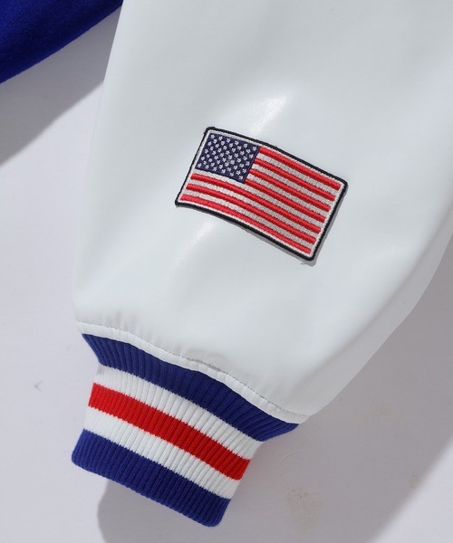 XLARGE(エクストララージ)の「OG LOGO VARSITY JACKET(ブルゾン・メンズ・レッド/グリーン/ブラック/ブルー・M/S/XL/L)」の11枚目の写真