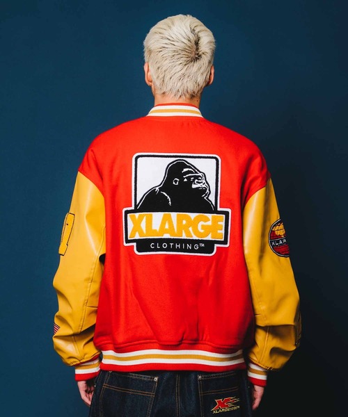 XLARGE(エクストララージ)の「OG LOGO VARSITY JACKET(ブルゾン・メンズ・レッド/グリーン/ブラック/ブルー・M/S/XL/L)」の19枚目の写真