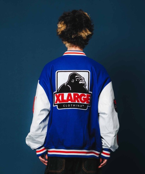 XLARGE(エクストララージ)の「OG LOGO VARSITY JACKET(ブルゾン・メンズ・レッド/グリーン/ブラック/ブルー・M/S/XL/L)」の17枚目の写真