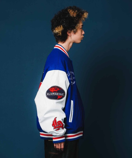 XLARGE(エクストララージ)の「OG LOGO VARSITY JACKET(ブルゾン・メンズ・レッド/グリーン/ブラック/ブルー・M/S/XL/L)」の16枚目の写真