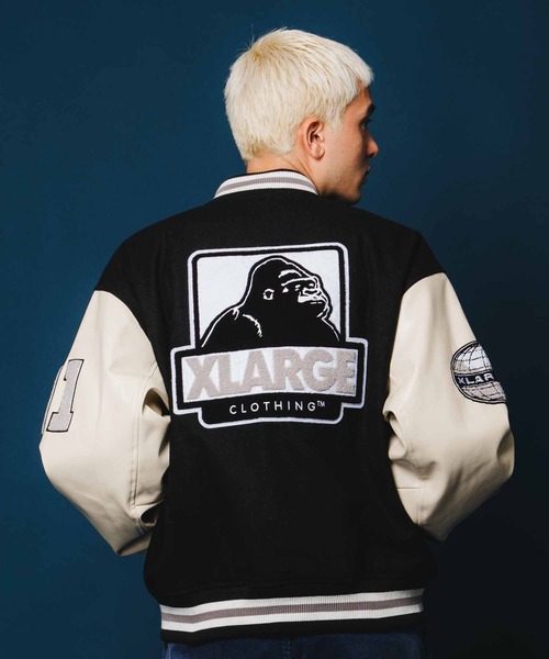 XLARGE(エクストララージ)の「OG LOGO VARSITY JACKET(ブルゾン・メンズ・レッド/グリーン/ブラック/ブルー・M/S/XL/L)」の20枚目の写真