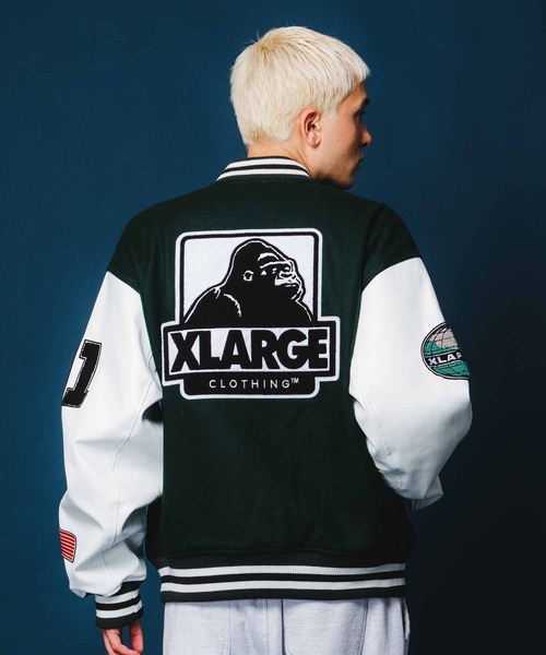 XLARGE(エクストララージ)の「OG LOGO VARSITY JACKET(ブルゾン・メンズ・レッド/グリーン/ブラック/ブルー・M/S/XL/L)」の18枚目の写真