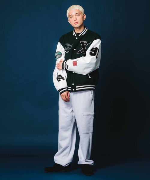 XLARGE(エクストララージ)の「OG LOGO VARSITY JACKET(ブルゾン・メンズ・レッド/グリーン/ブラック/ブルー・M/S/XL/L)」の21枚目の写真