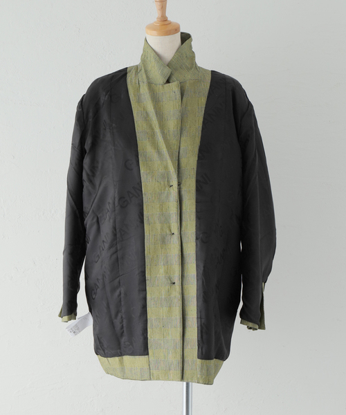 U by SPICK&SPAN（ユーバイスピックアンドスパン）の「【GANNI / ガニー】 Slub Check Suiting ジャケット（ブルゾン・レディース・ベージュ・FREE）」の17枚目の写真