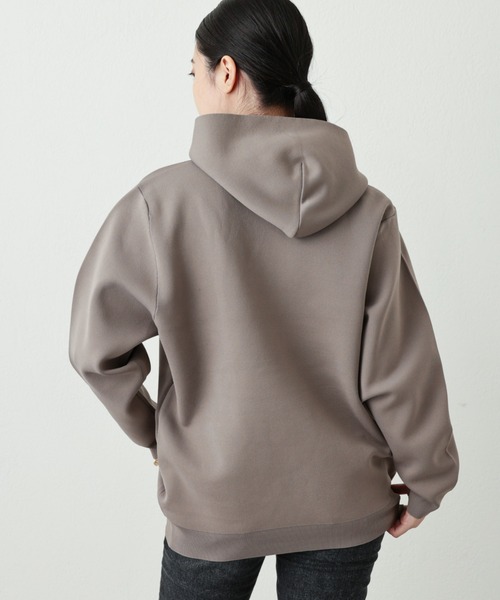 OUVRAGE CLASSE（ウヴラージュクラス）の「ニットパーカー（パーカー・レディース・ブラック/アイボリー/モカ・FREE）」の8枚目の写真