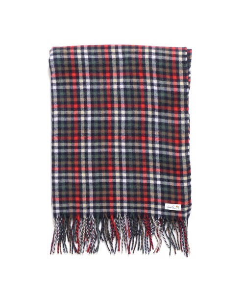 Arnold Palmer（アーノルドパーマー）の「ハウスチェック 大判マフラー（マフラー・レディース・ベージュ/ネイビー・F）」の12枚目の写真