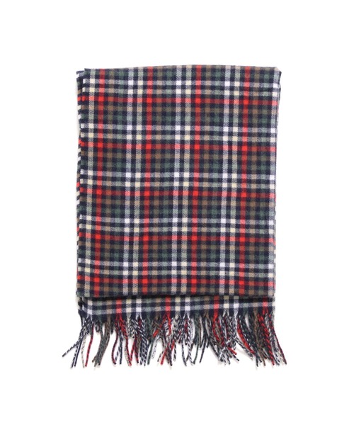 Arnold Palmer（アーノルドパーマー）の「ハウスチェック 大判マフラー（マフラー・レディース・ベージュ/ネイビー・F）」の13枚目の写真