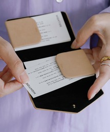 HIGHTIDE（ハイタイド）の「ダブルフラップカードホルダー 名刺入れ ビジネス カードケース マグネット式 三つ折り（名刺入れ）」