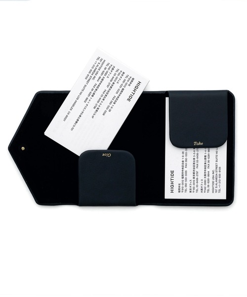 HIGHTIDE（ハイタイド）の「ダブルフラップカードホルダー 名刺入れ ビジネス カードケース マグネット式 三つ折り（名刺入れ・レディース・ゴールド/ネイビー/ベージュ/レッド/ブラウン/ライトピンク/ブラック/グレー/シルバー/ブルーグレー/ホワイト・FREE）」の22枚目の写真