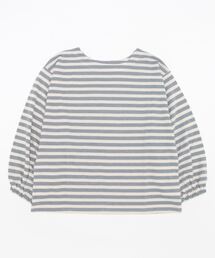 Samansa Mos2 | ピアノボーダーパフスリーブカットソー(Tシャツ/カットソー)