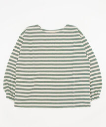 Samansa Mos2 | ピアノボーダーパフスリーブカットソー(Tシャツ/カットソー)