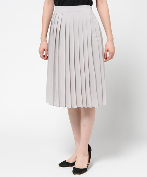 DISCOAT(ディスコート)の「【Discoat】デシンプリーツスカート(スカート・レディース・レモンイエロー/ホワイト/ライトグレー・フリ-)」の3枚目の写真