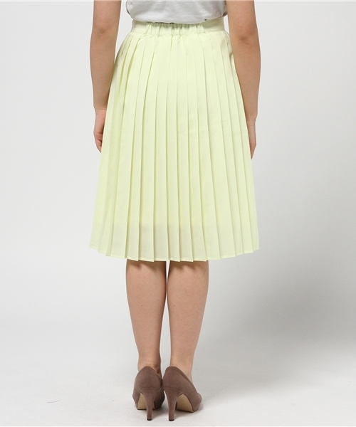 DISCOAT(ディスコート)の「【Discoat】デシンプリーツスカート(スカート・レディース・レモンイエロー/ホワイト/ライトグレー・フリ-)」の6枚目の写真