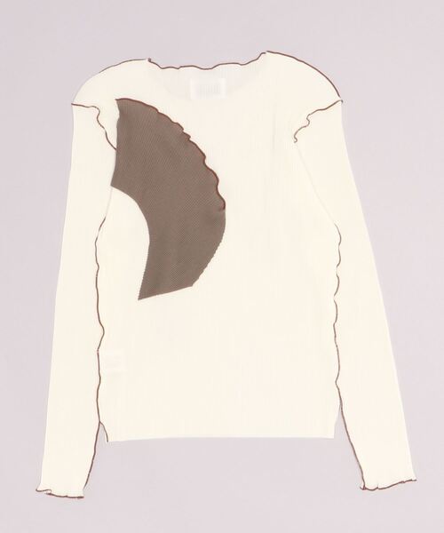 kotohayokozawa(コトハヨコザワ)の「kotohayokozawa Long sleeve top TD22A-P05(その他トップス・レディース・ホワイト/ライトグリーン/ブラック/パープル・FREE)」の5枚目の写真