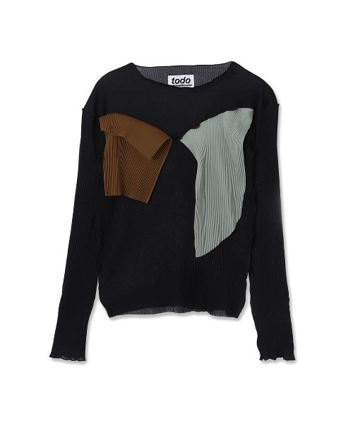 kotohayokozawa(コトハヨコザワ)の「kotohayokozawa Long sleeve top TD22A-P05(その他トップス・レディース・ホワイト/ライトグリーン/ブラック/パープル・FREE)」の3枚目の写真