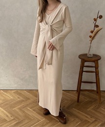 【apres jour clair】結びデザインワンピース【ZOZOTOWN限定アイテム】