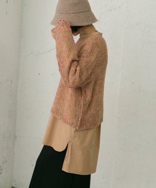 UR Lab.(アーバンリサーチラボ)の「透かし編みニット(ニット/セーター・レディース・グレー系その他/ブルー系その他/オレンジ系その他・FREE)」の22枚目の写真