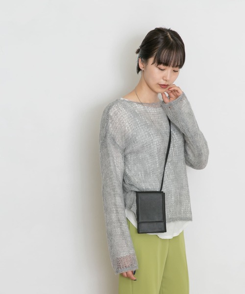 UR Lab.(アーバンリサーチラボ)の「透かし編みニット(ニット/セーター・レディース・グレー系その他/ブルー系その他/オレンジ系その他・FREE)」の4枚目の写真