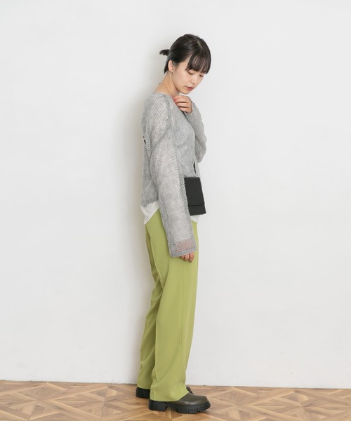 UR Lab.(アーバンリサーチラボ)の「透かし編みニット(ニット/セーター・レディース・グレー系その他/ブルー系その他/オレンジ系その他・FREE)」の6枚目の写真