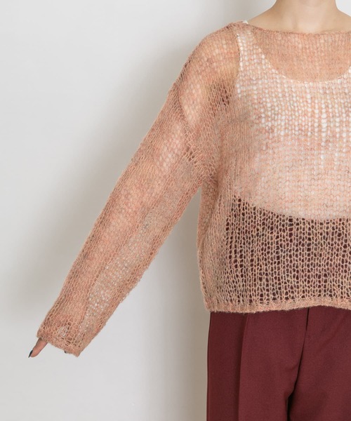 UR Lab.(アーバンリサーチラボ)の「透かし編みニット(ニット/セーター・レディース・グレー系その他/ブルー系その他/オレンジ系その他・FREE)」の14枚目の写真