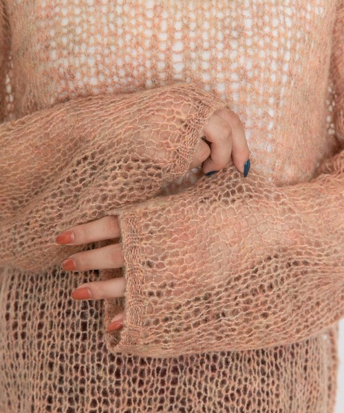 UR Lab.(アーバンリサーチラボ)の「透かし編みニット(ニット/セーター・レディース・グレー系その他/ブルー系その他/オレンジ系その他・FREE)」の16枚目の写真