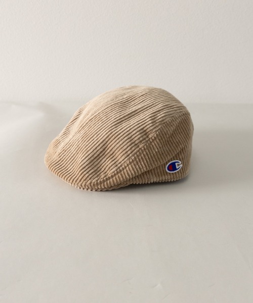 Champion(チャンピオン)の「Champion ワイドコーデュロイ ハンチング(ハンチング/ベレー帽・メンズ・ブラック/ベージュ/ネイビー/ライトベージュ・FREE)」の3枚目の写真