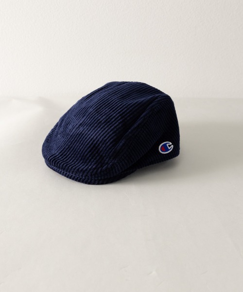 Champion(チャンピオン)の「Champion ワイドコーデュロイ ハンチング(ハンチング/ベレー帽・メンズ・ブラック/ベージュ/ネイビー/ライトベージュ・FREE)」の4枚目の写真