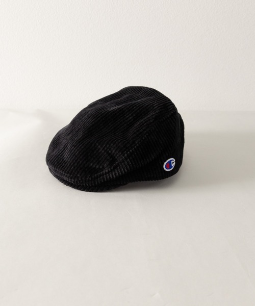 Champion(チャンピオン)の「Champion ワイドコーデュロイ ハンチング(ハンチング/ベレー帽・メンズ・ブラック/ベージュ/ネイビー/ライトベージュ・FREE)」の2枚目の写真