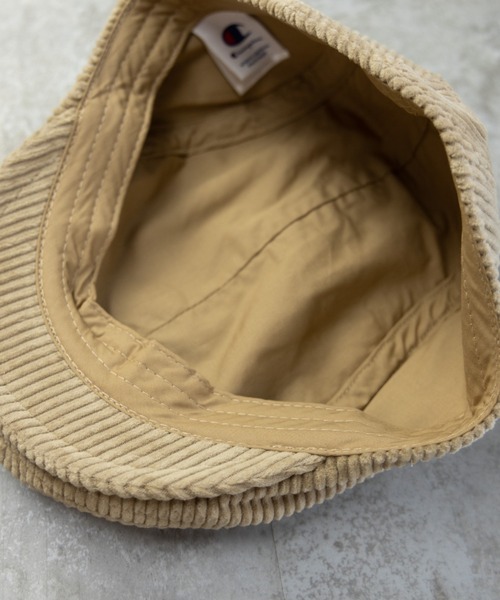 Champion(チャンピオン)の「Champion ワイドコーデュロイ ハンチング(ハンチング/ベレー帽・メンズ・ブラック/ベージュ/ネイビー/ライトベージュ・FREE)」の9枚目の写真