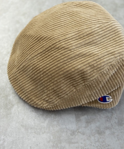 Champion(チャンピオン)の「Champion ワイドコーデュロイ ハンチング(ハンチング/ベレー帽・メンズ・ブラック/ベージュ/ネイビー/ライトベージュ・FREE)」の5枚目の写真